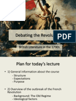 Debating The Revolution: British Literature in The 1790s