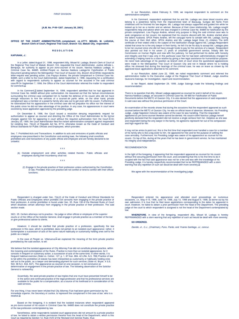 Legal Ethics Cases | PDF | Practice Of Law | Lawyer