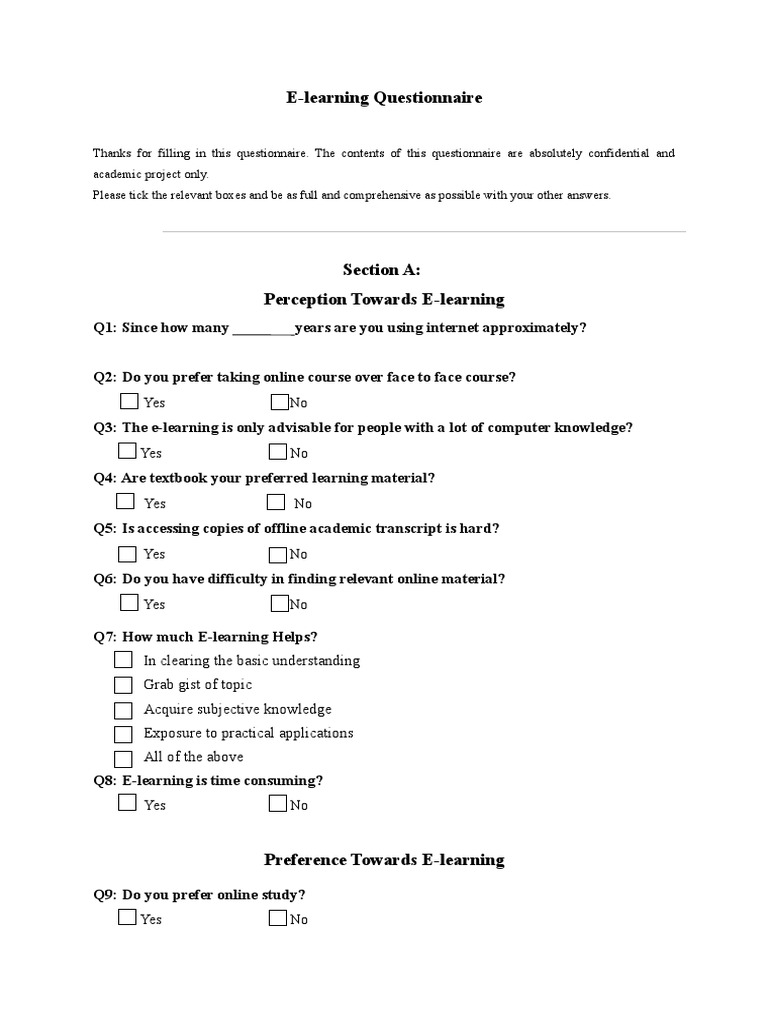 Technology Use Questionnaire : Technology Usage Questionnaire – DDVLNE