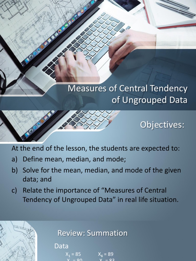 Measures of Central Tendency of Ungrouped Data | Download Free PDF ...