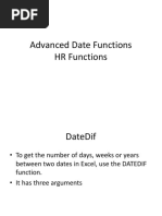 Lect 1 Advanced Date Functions