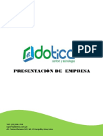 Carta de Presentacion - Dotica