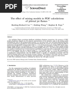 The effect of mixing models in PDF calculations of piloted jet flames 