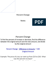 Percent Change Notes