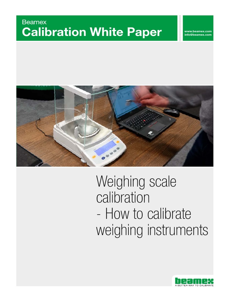 Weighing Scale Calibration Guide | PDF | Calibration | Weight