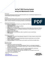 MasterTop SRS Cleaning Instructions