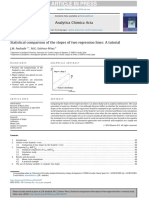 Statistical Comparison of The Slopes of Two Regression Lines A Tutorial