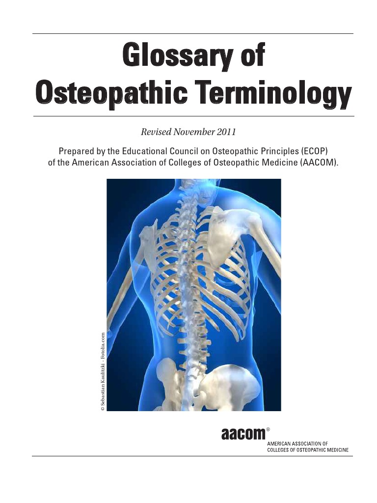 Glossary of Osteopathic Terminology