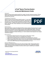 MasterTop Epoxy Cleaning Instructions