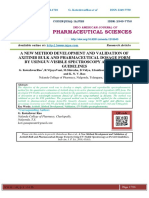 A New Method Development and Validation of Axitinib Bulk and Pharmaceutical Dosage Form by Usinguv-Visible Spectroscopy As Per Ich Guidelines