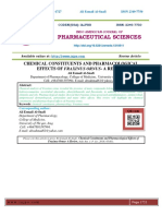 Chemical Constituents and Pharmacological Effects of Fraxinus Ornus - A Review