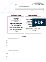 Guía Multiplos, Factores