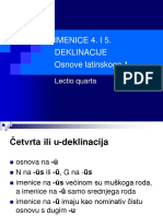 Latinski - imenice 4. i 5. Deklinacije