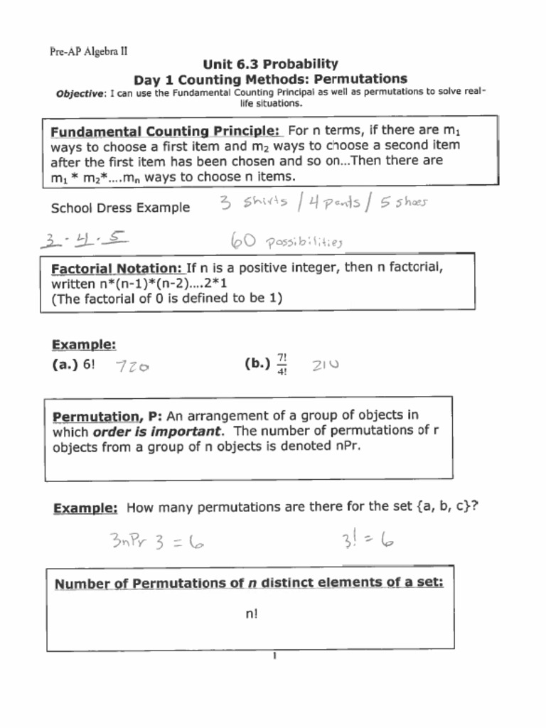 Completed Probability Notes Pdf