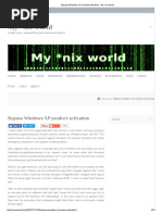 Bypass Windows XP Product Activation