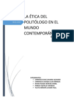Etica Del Plitologo en El Mundo Contemporaneo