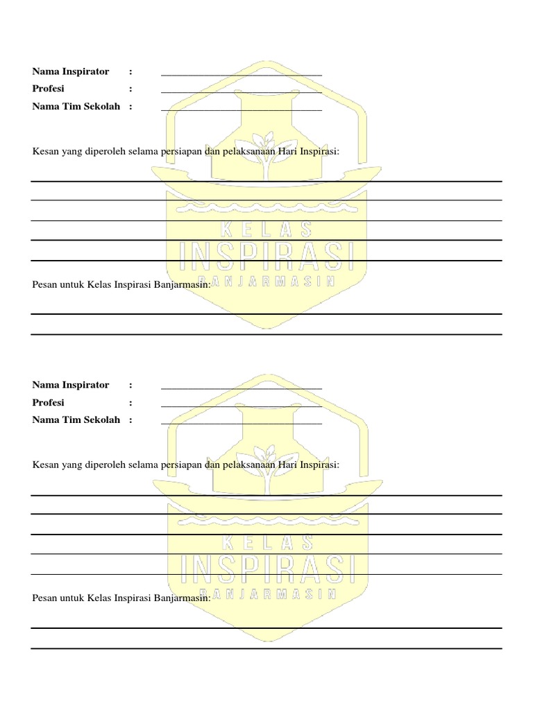Form Kesan Pesan 2 | PDF