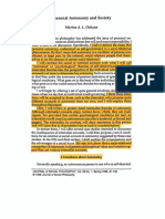 Personal Autonomy and Society Marina A. L. Oshana