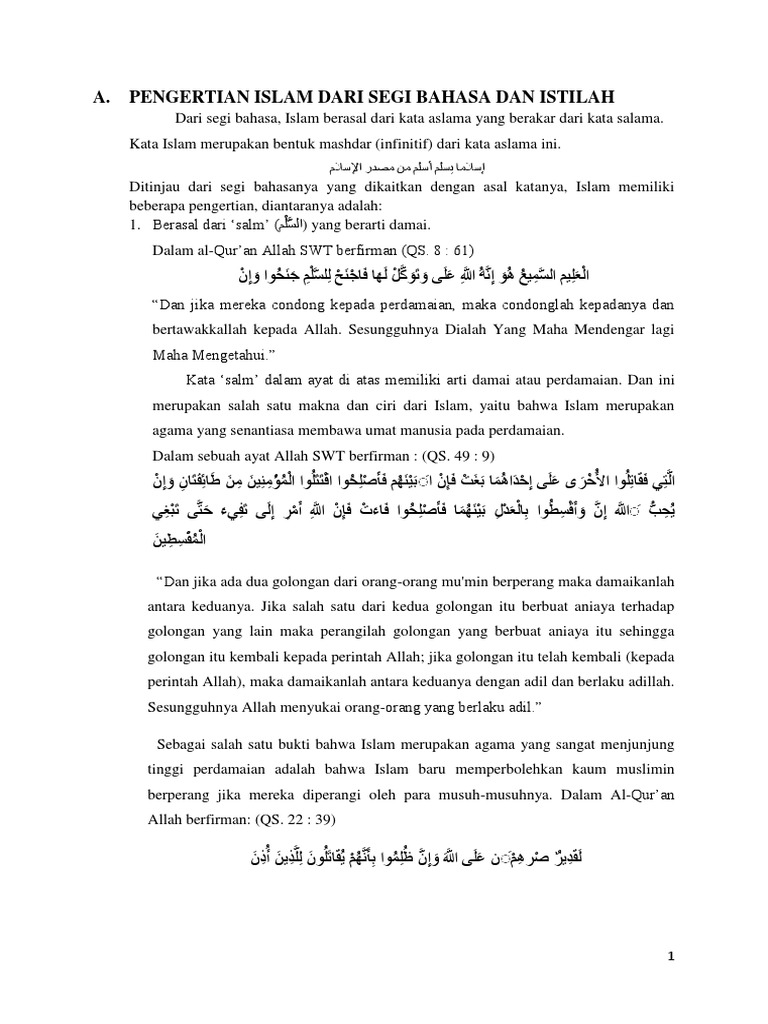 Pemahaman Ttg Islam Pdf
