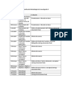 Planificacion Clases Metodologia de La Investigacion II