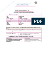 Seciones de Aprendizaje - N° 11