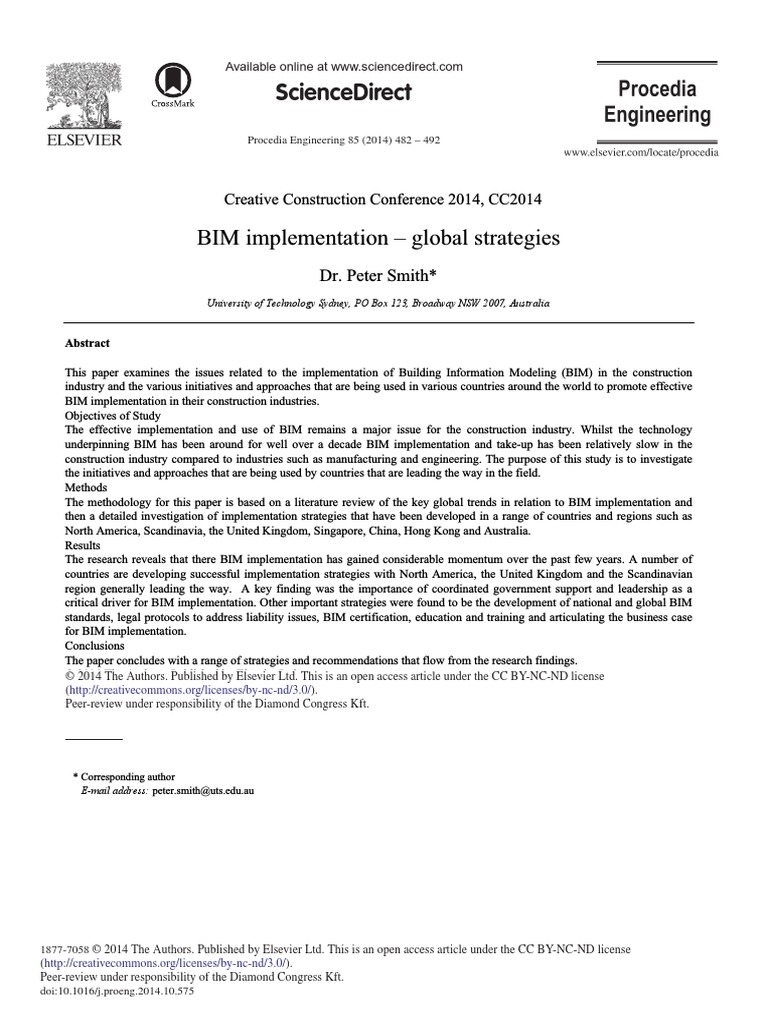BIM Implementation - Global Strategies | PDF | Engineering ...