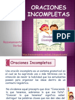 Oraciones Incompletas PDF