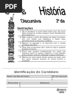 Prova DE HISTÓRIA ANTIGO veste comperv ufrn 