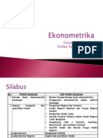 Silabus Ekonometrika