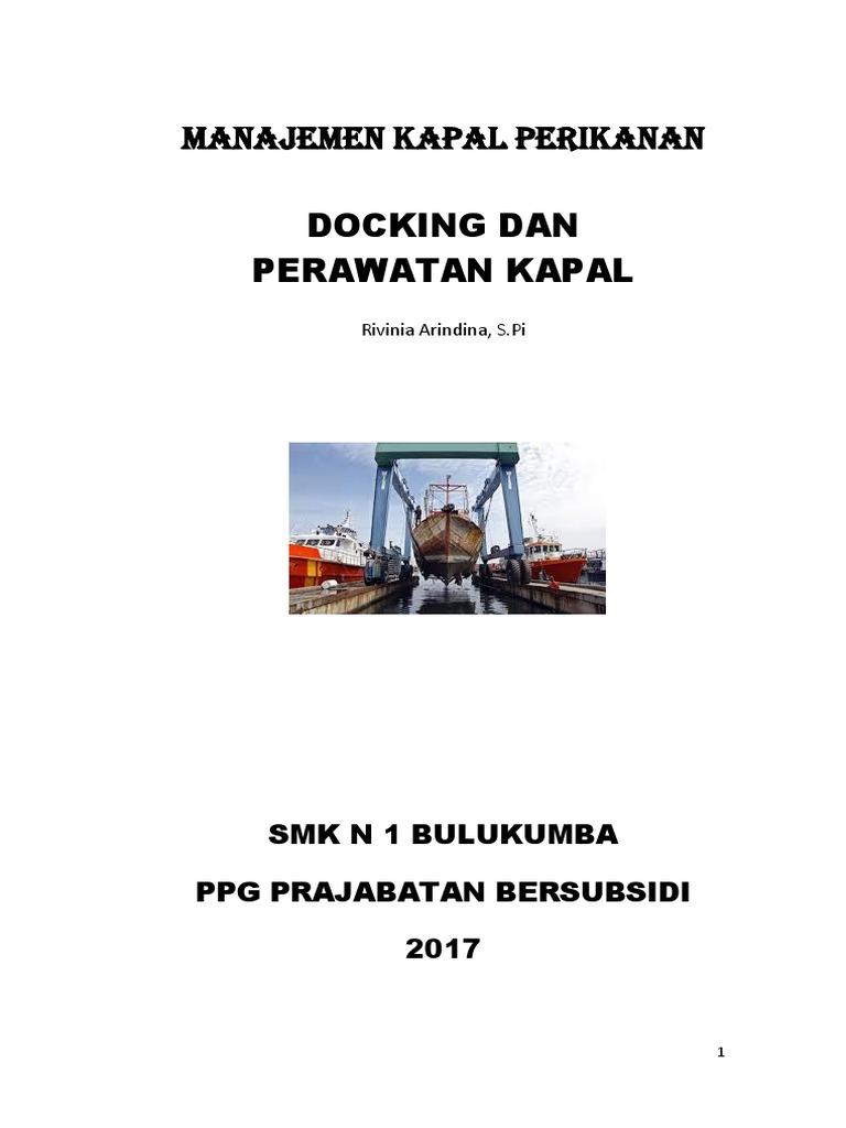 Docking Dan Perawatan Kapal For Student Pdf