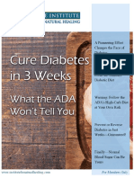 Cure Diabetes in 3 Weeks