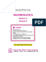 Mathematics, Standard 11, English Medium, Semester 1, 2014 - 2