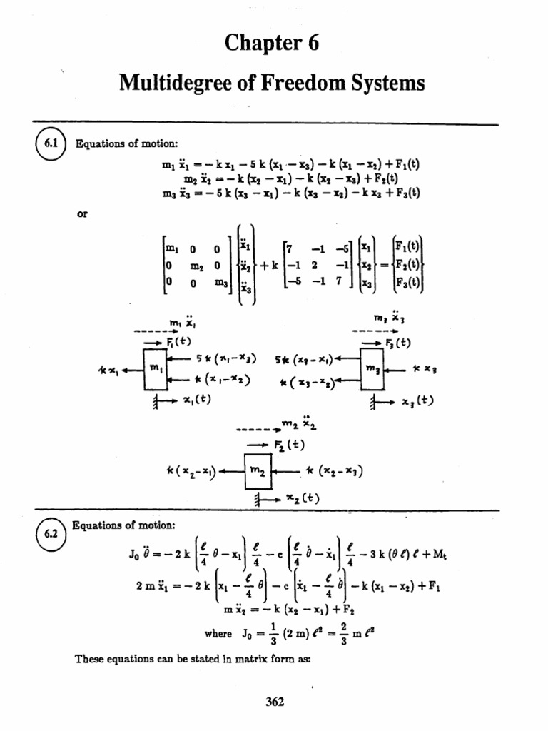 Mechanical Vibrations by SS Rao 4th Edition Solution Manual Chapter 06 ...