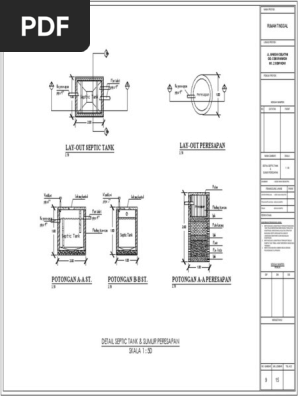 Detail Septic Tank Dan Sumur Peresapan