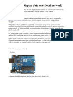 Arduino Display Data Over Local Network