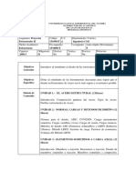 Programa de Proyectos Estructurales II Sinoptico