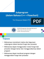 Subprogram CPP Flowchart 220915