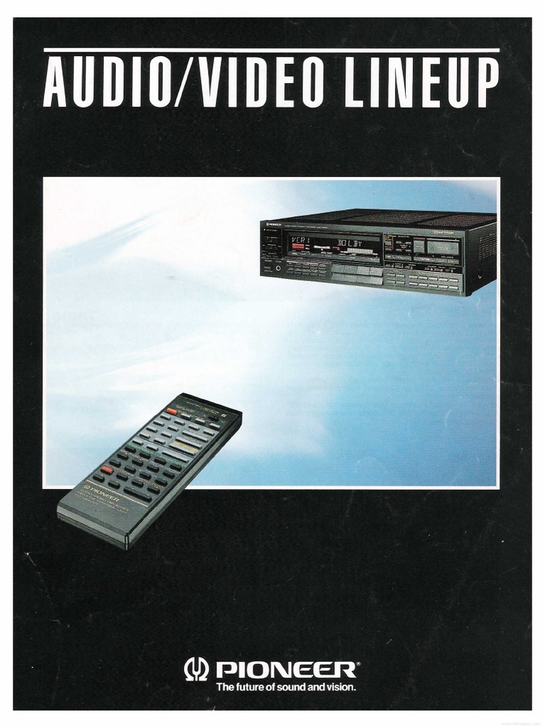SORA-Q Flagship Model -宇宙兄弟EDITION- Hfe Pioneer Audio Video Lineup 1986 en | PDF