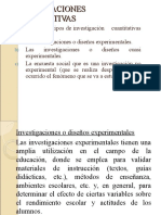 Tipos de Investigaciones Cuantitativas