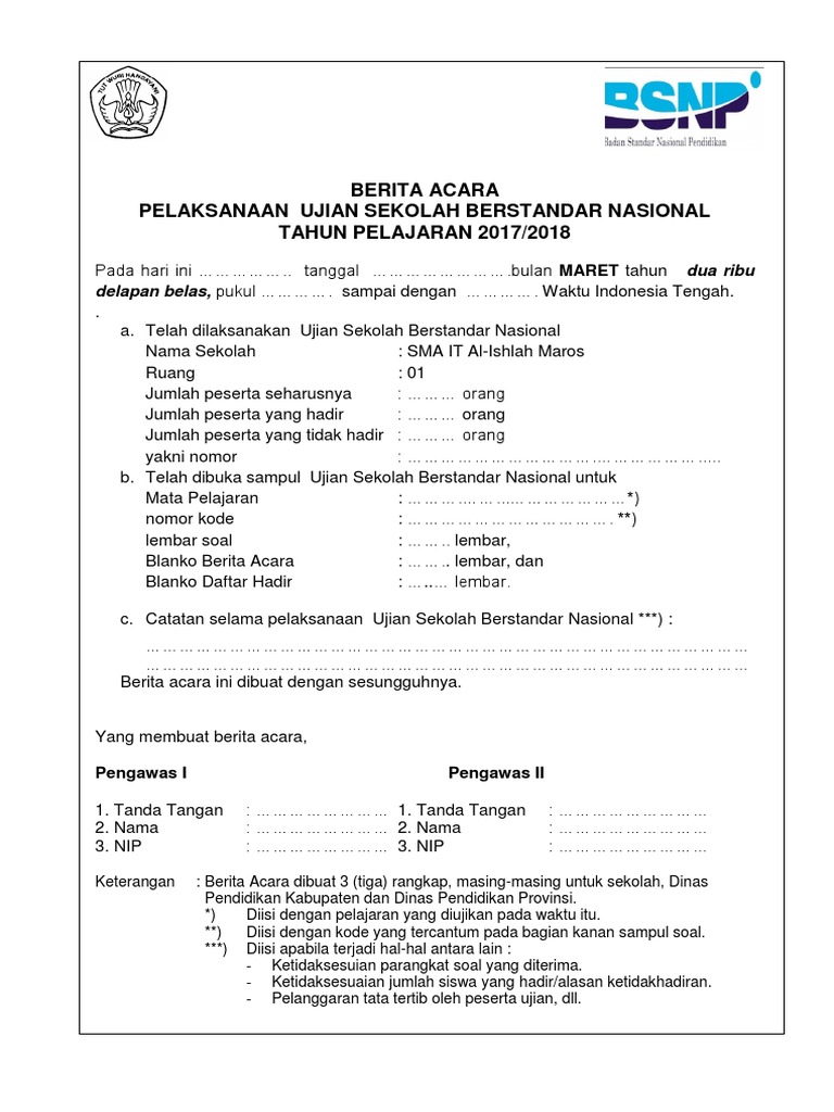 Tips Belajar Cara Pintar Contoh Nomor Peserta Ujian Nasional Sd