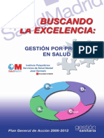 Buscando La Excelencia: La Gestión Por Procesos en Salud Mental