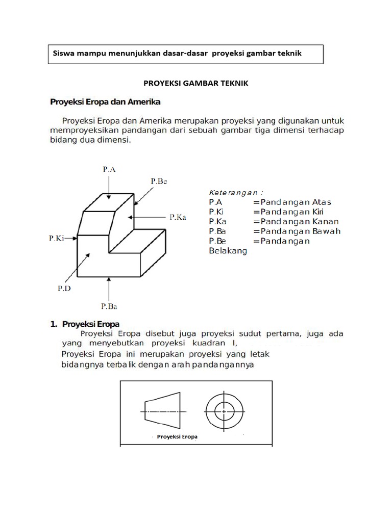 Modul Proyeksi Gambar Teknik