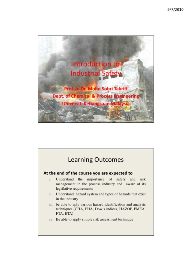 Introduction to Industrial Safety | PDF | Risk Management | Hazards