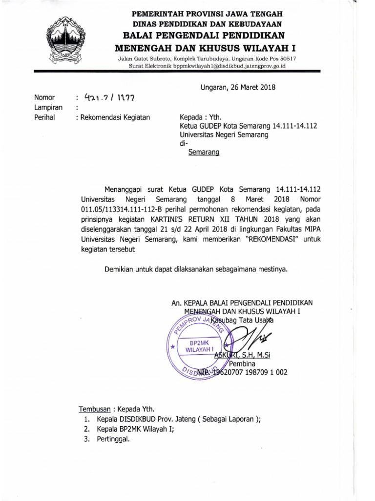 Contoh Surat Berhujah Pendidikan