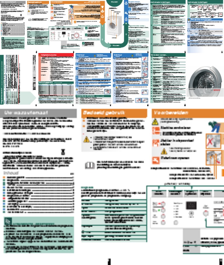Bosch Maxx 6 Washing Machine Diagram PDF