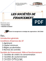 Les Sociétés de Financement 1