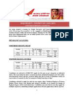 562 1 Advertisement Cabin Crew for Its Northern Region New