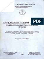 AAVV # Faut-Il Chercher Aux Causes Une Raison. L'Explication Causale Dans Les Scienes Humaines