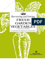 Gardening) Harvesting and Storing Fresh Garden Vegetables