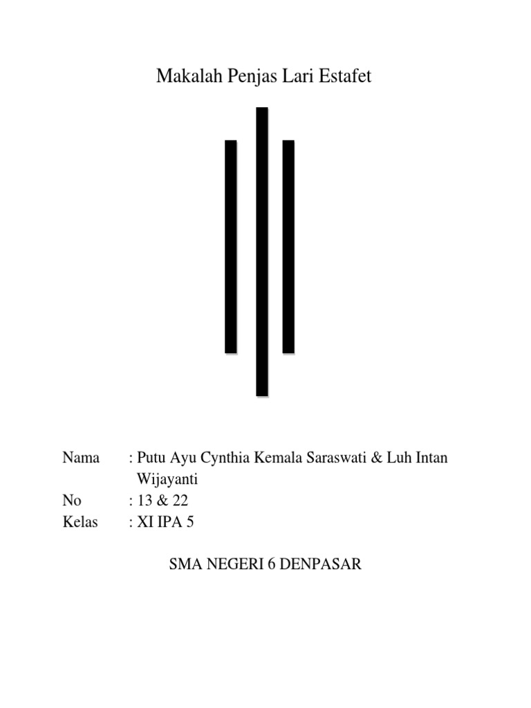 Makalah Lari Estafet Lengkap Dengan Gambar Info Terkait Gambar